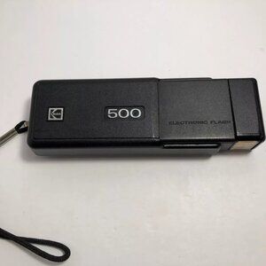 Vintage Camera Kodak 500 Film Point Shoot With Electronic Flash Untested AS IS
